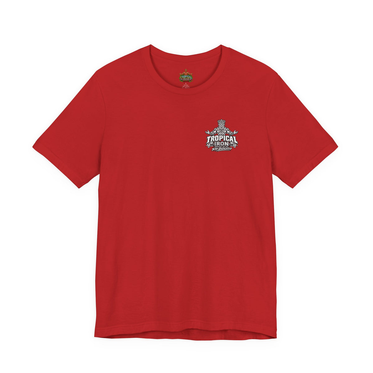 Tropical Iron Weightlifting Tiki — Island Tiki Strength Gym Shirt
