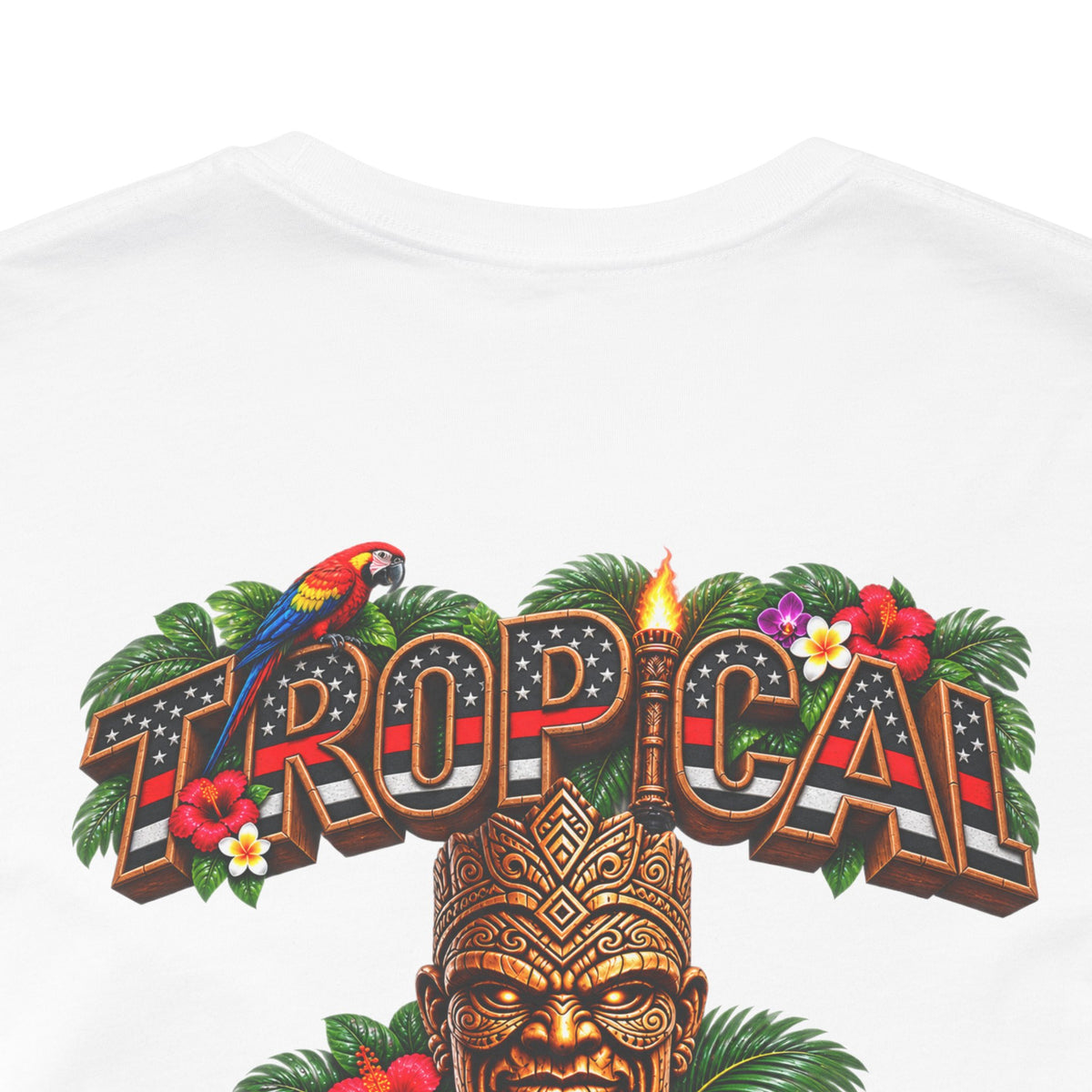 Tropical Iron Thin Red Line — 'Fire Fighter  Short Sleeve Shirt