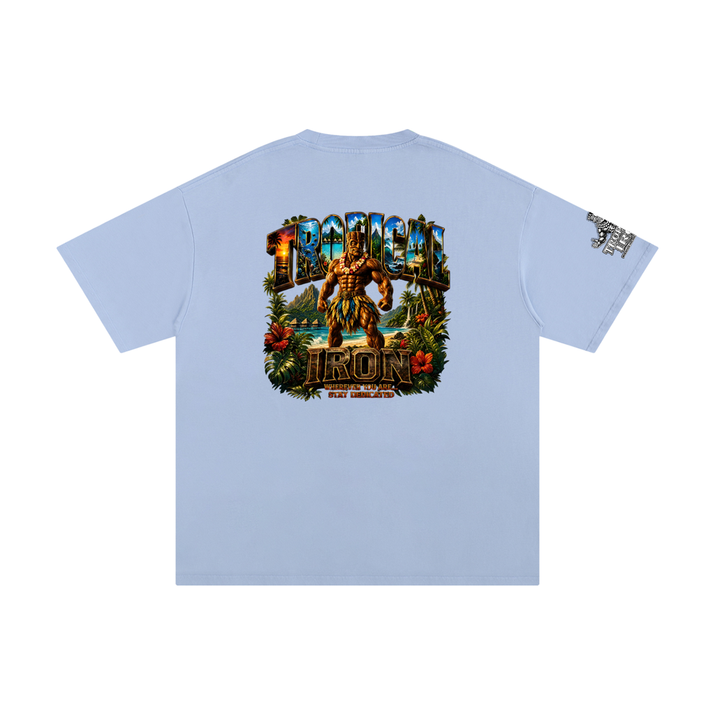 Tropical Iron upscale Tee   single pose