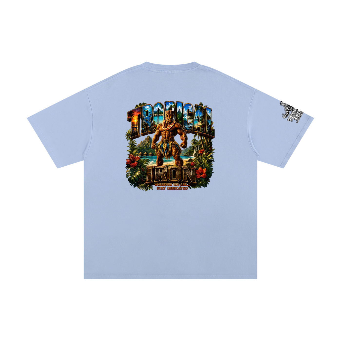 Tropical Iron upscale Tee   single pose