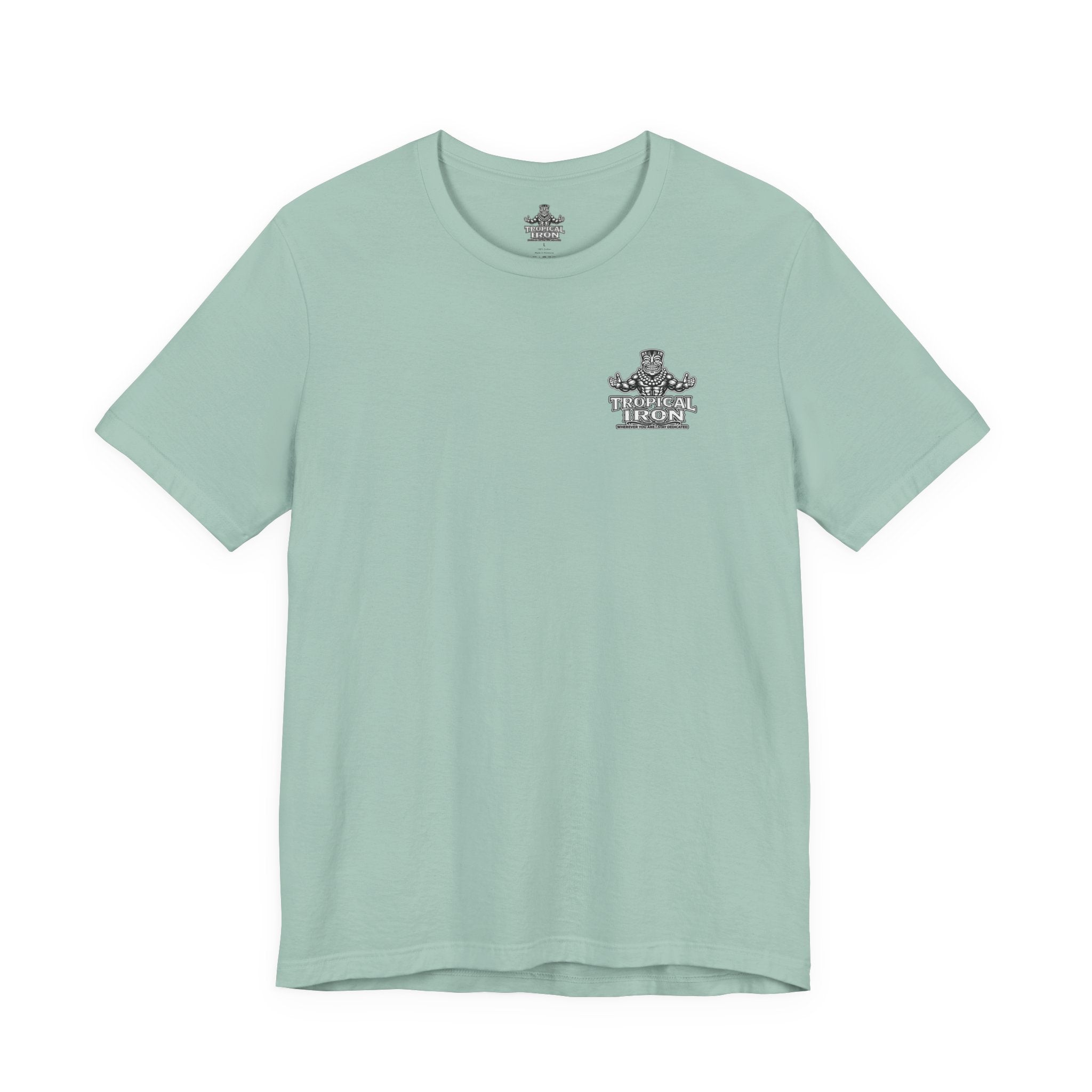 Tropical Iron Beach T-Shirt – Vintage Hawaiian Surf Hula Design