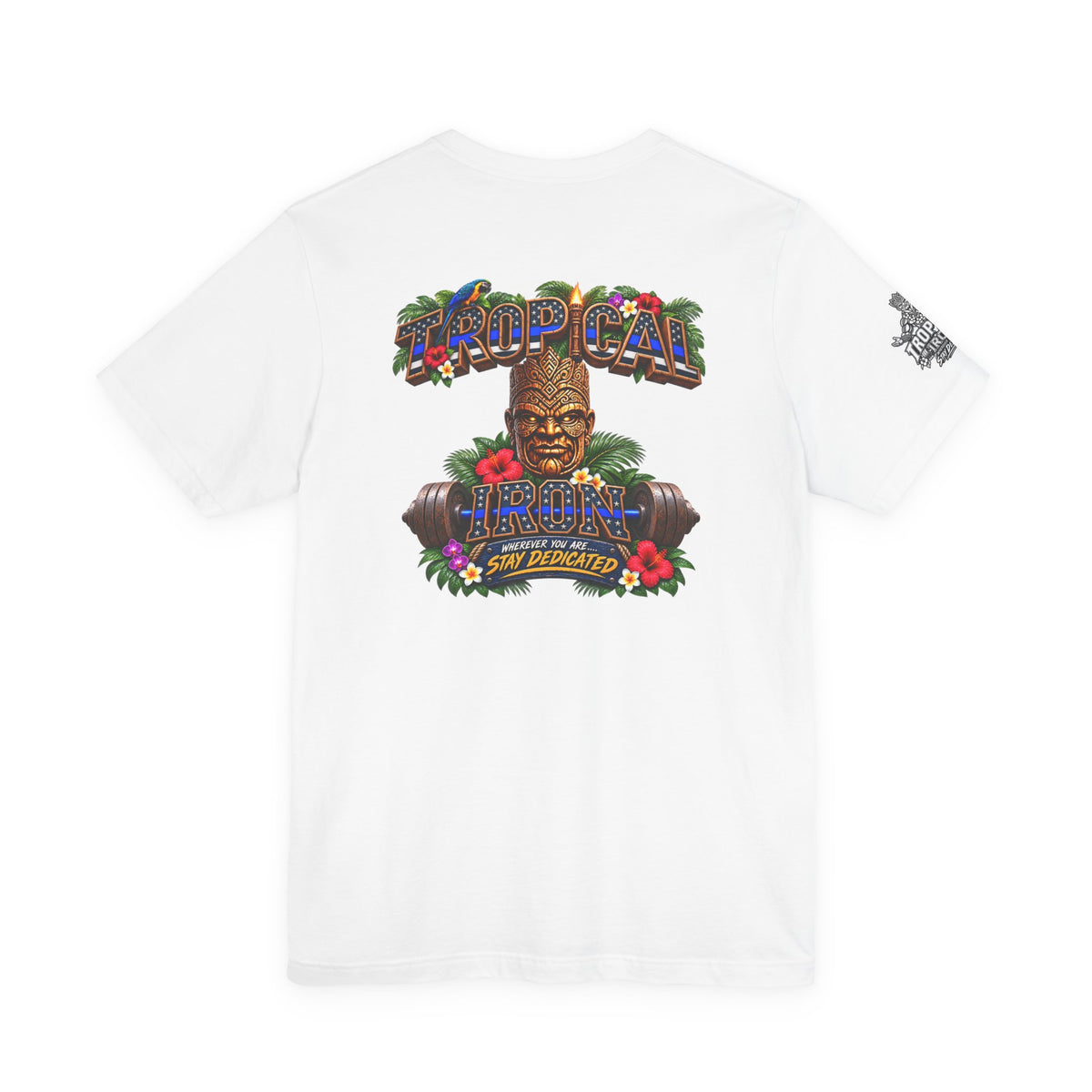 Tropical Iron  Thin Blue Line— Blue line Shirt