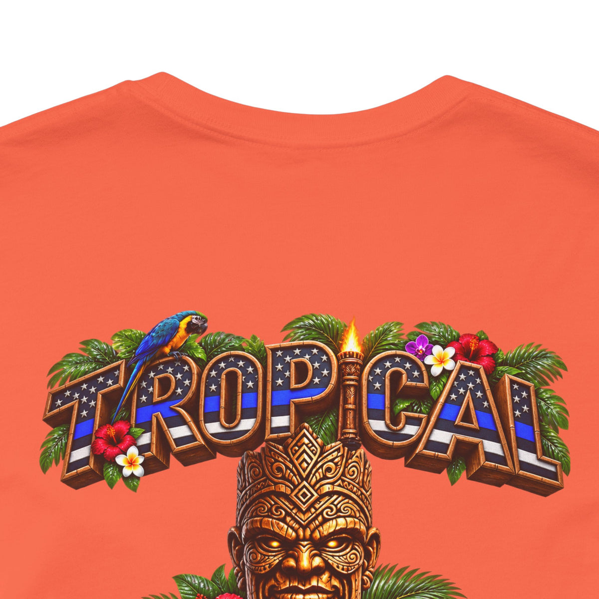 Tropical Iron  Thin Blue Line— Blue line Shirt