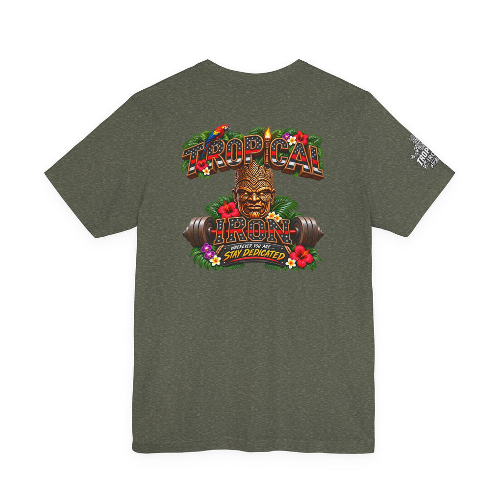 Tropical Iron Thin Red Line — 'Fire Fighter  Short Sleeve Shirt
