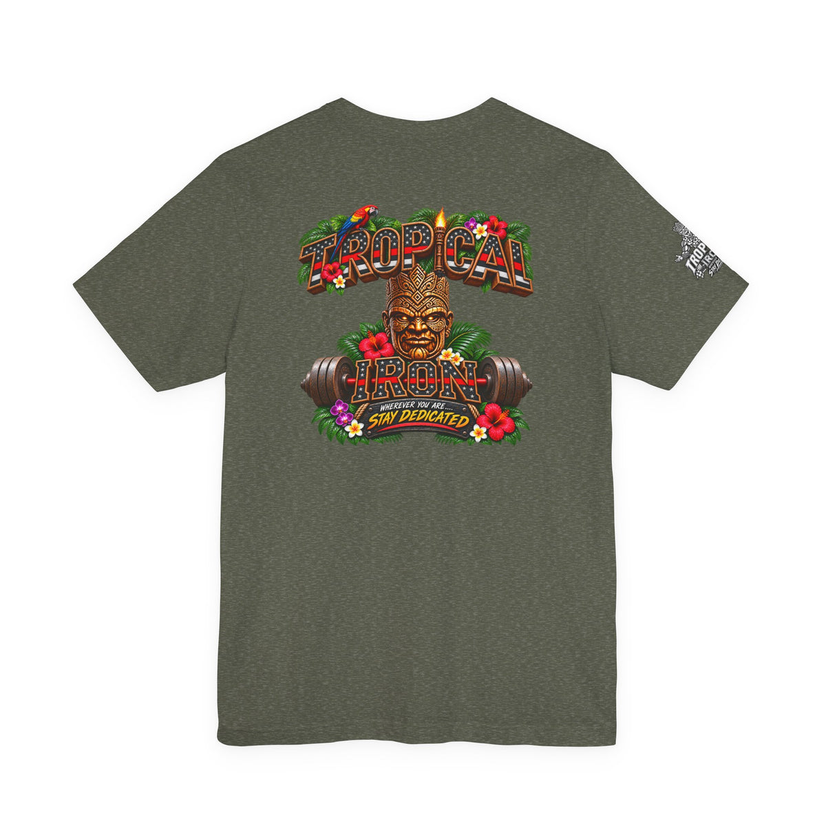 Tropical Iron Thin Red Line — 'Fire Fighter  Short Sleeve Shirt