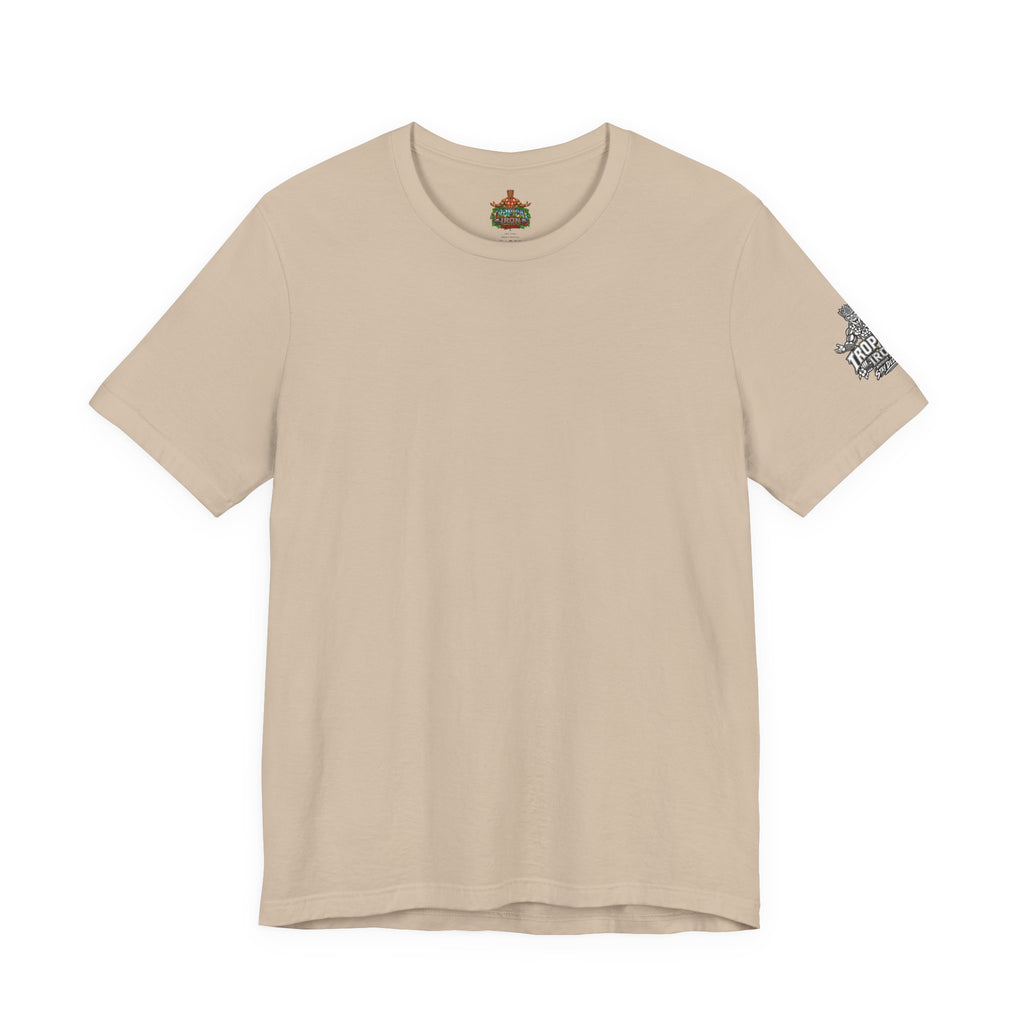 Tiki Guardian Tee — 'Protect the Island' Tropical Graphic T-Shirt