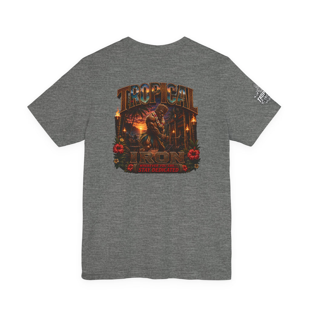 Tropical Iron outdoor gym tee