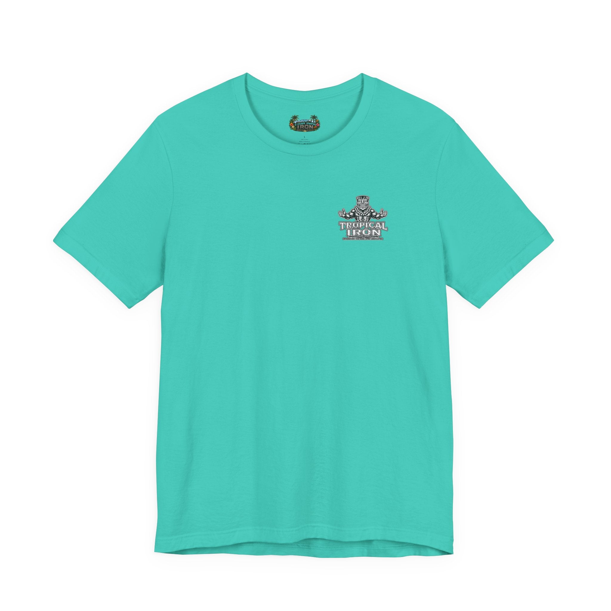 Tropical Iron Graphic Tee — Hawaiian Surf Vintage Sunset Shirt