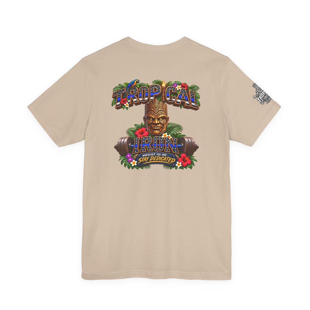 Tropical Iron  Thin Blue Line— Blue line Shirt