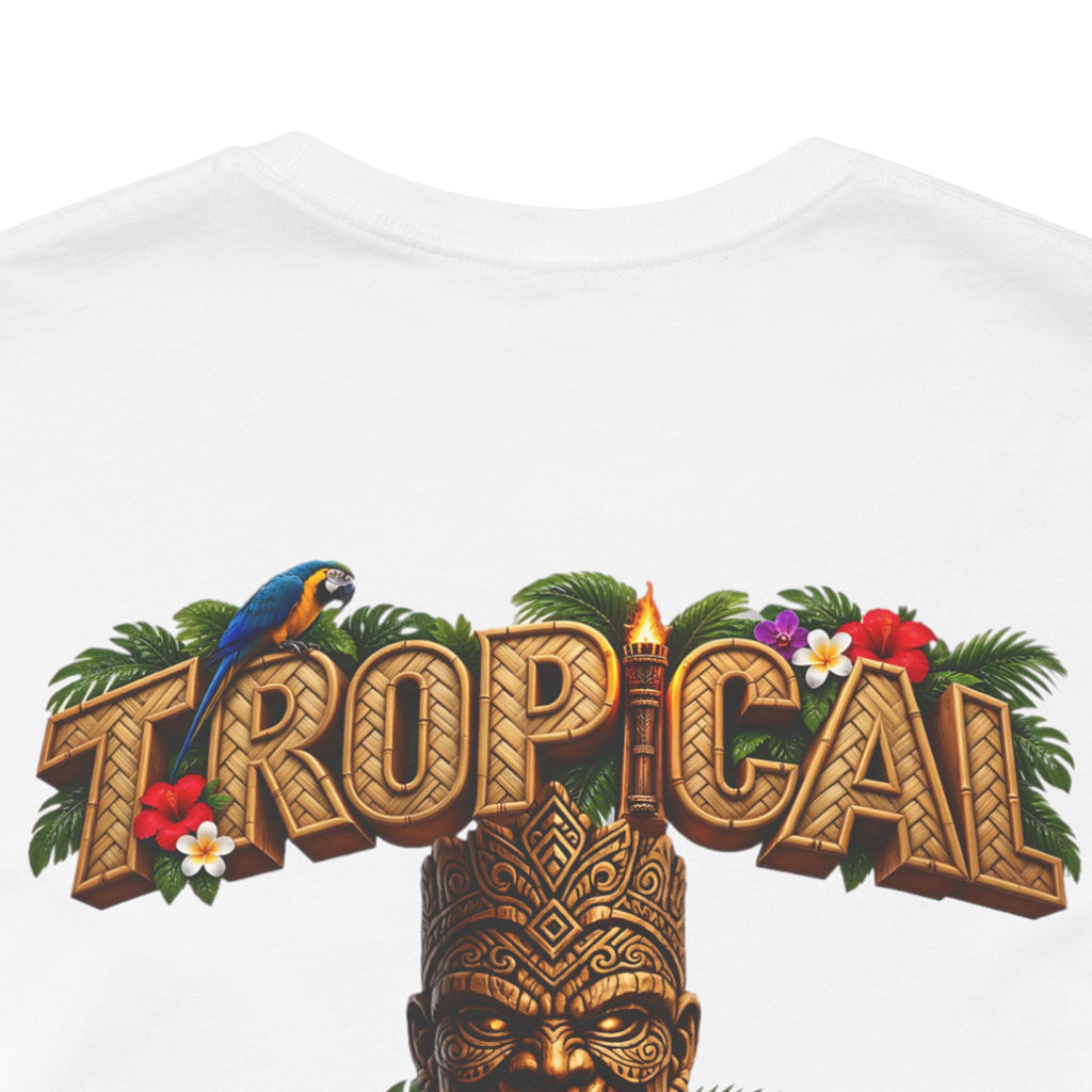 Tropical Aloha T-Shirt — 'Tropical Irony' Vintage Tiki Graphic Tee