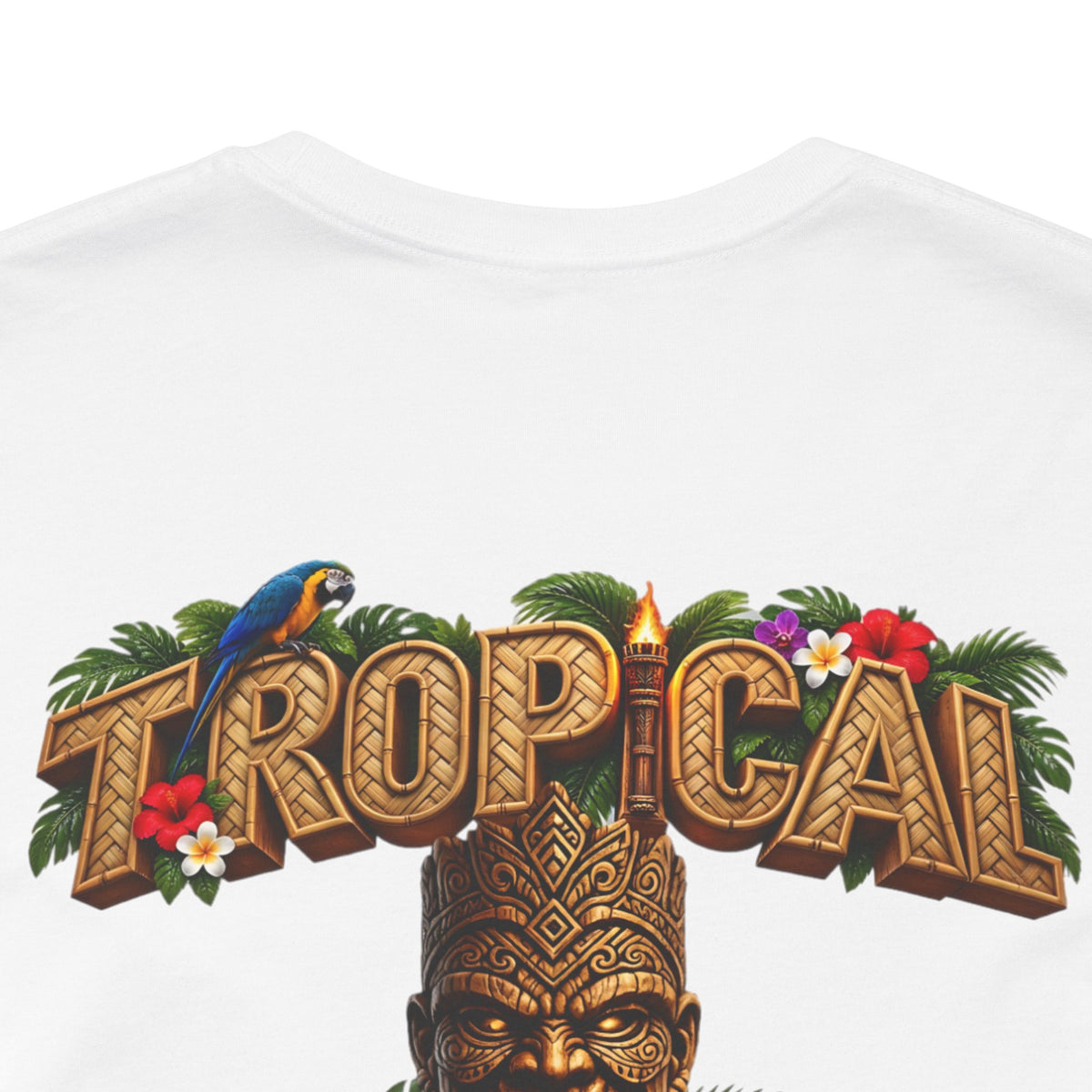 Tropical Aloha T-Shirt — 'Tropical Irony' Vintage Tiki Graphic Tee