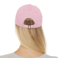 Leather Patch Dad Hat — Tropical Iron Apparel Retro Surf Logo