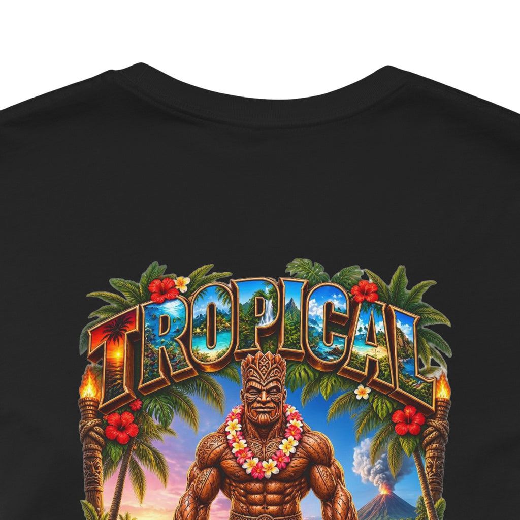 Tropical Strongman Graphic Tee – 'Boricua' Island Vibes Shirt