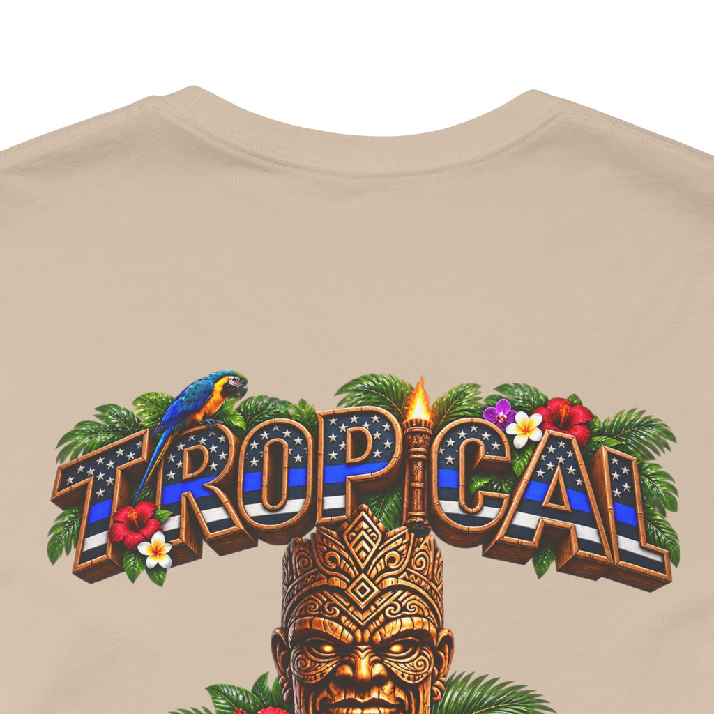 Tropical Iron  Thin Blue Line— Blue line Shirt