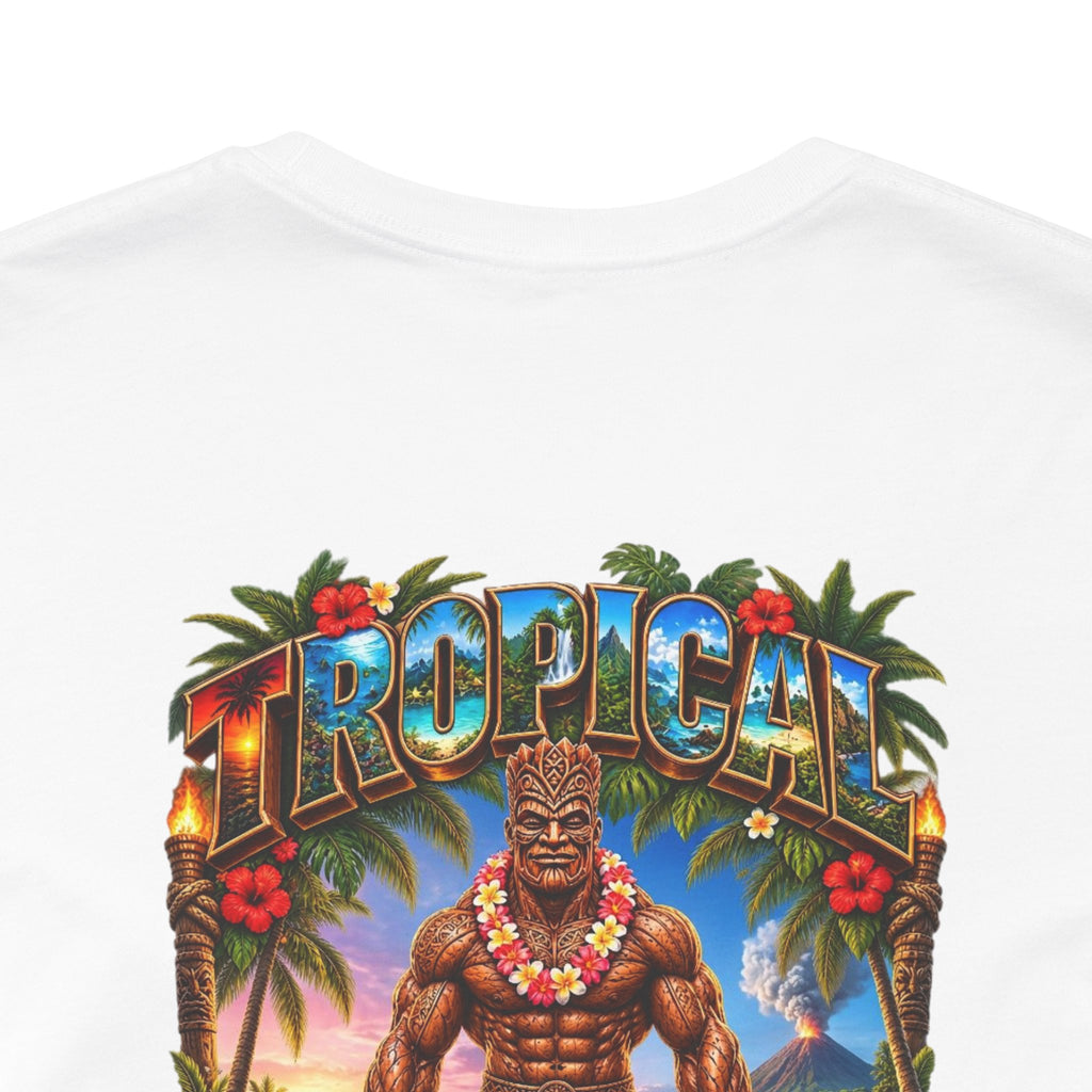 Tropical Strongman Graphic Tee – 'Boricua' Island Vibes Shirt