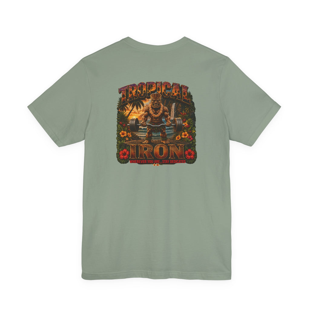 T-Shirt — Tropical Iron  Welcome To The Gun Show Gym Tee