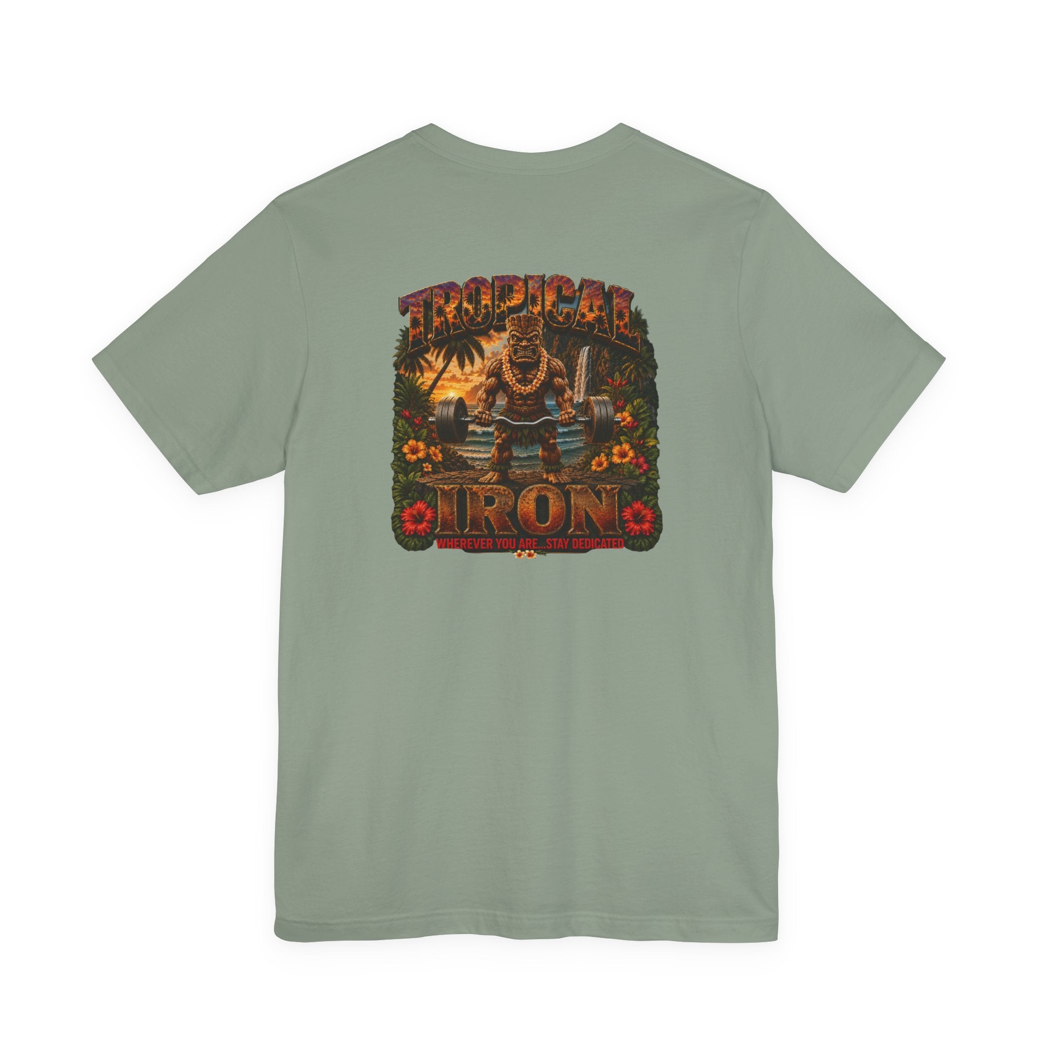 T-Shirt — Tropical Iron  Welcome To The Gun Show Gym Tee