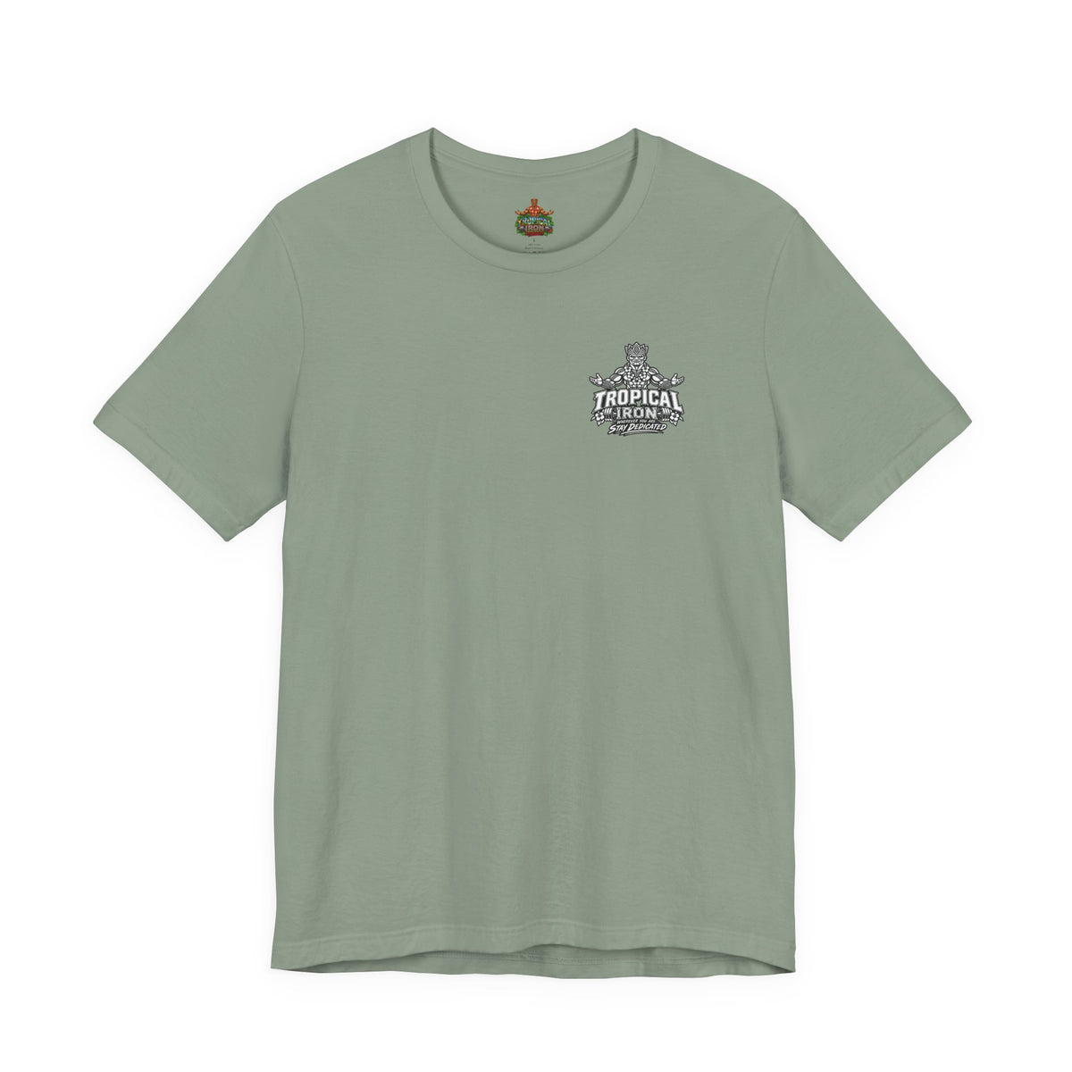 Tropical Iron Weightlifting Tiki — Island Tiki Strength Gym Shirt