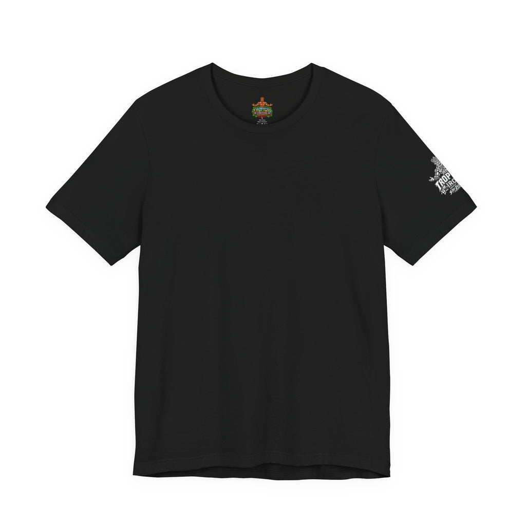 Tiki Guardian Tee — 'Protect the Island' Tropical Graphic T-Shirt