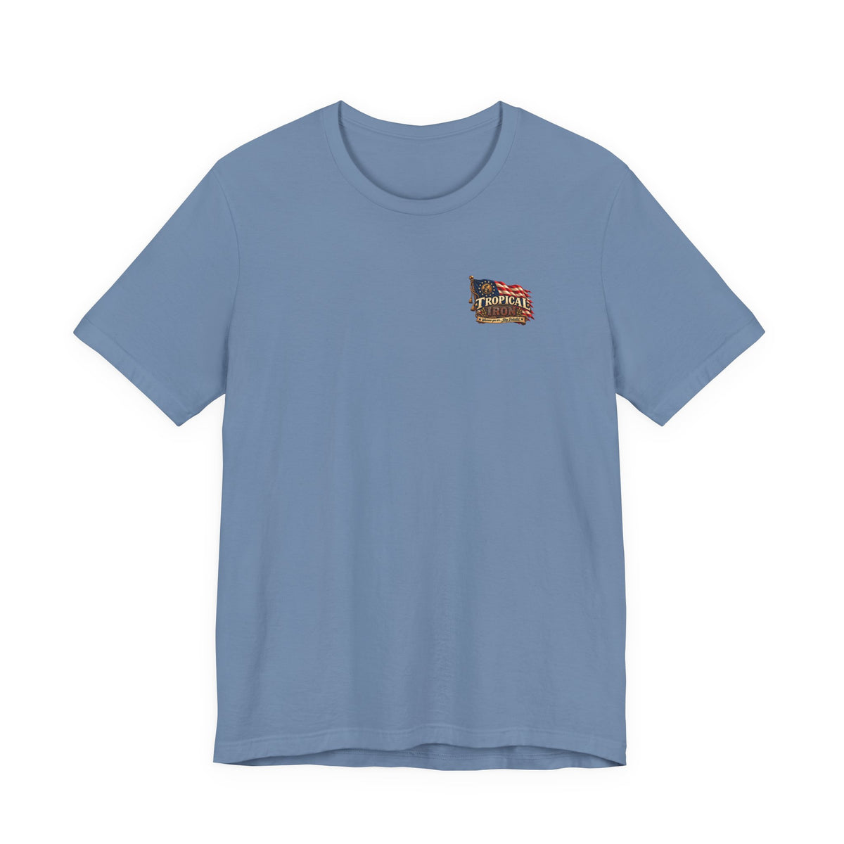 Tropical Iron Band Graphic Tee — "Fife Drums & Dumbrells" Vintage Concert T‑Shirt
