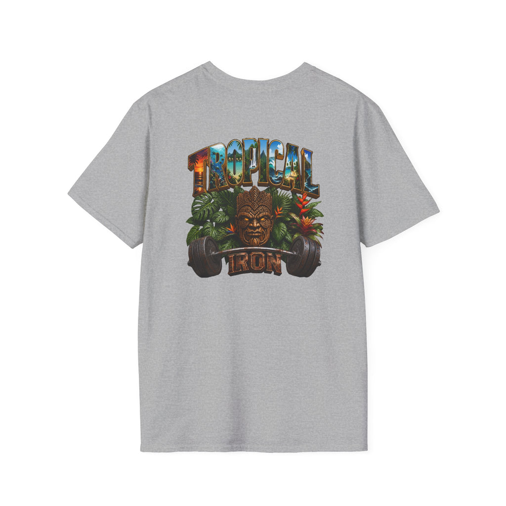 Tropical Le Bon Graphic Tee — Vintage Island Logo T-Shirt