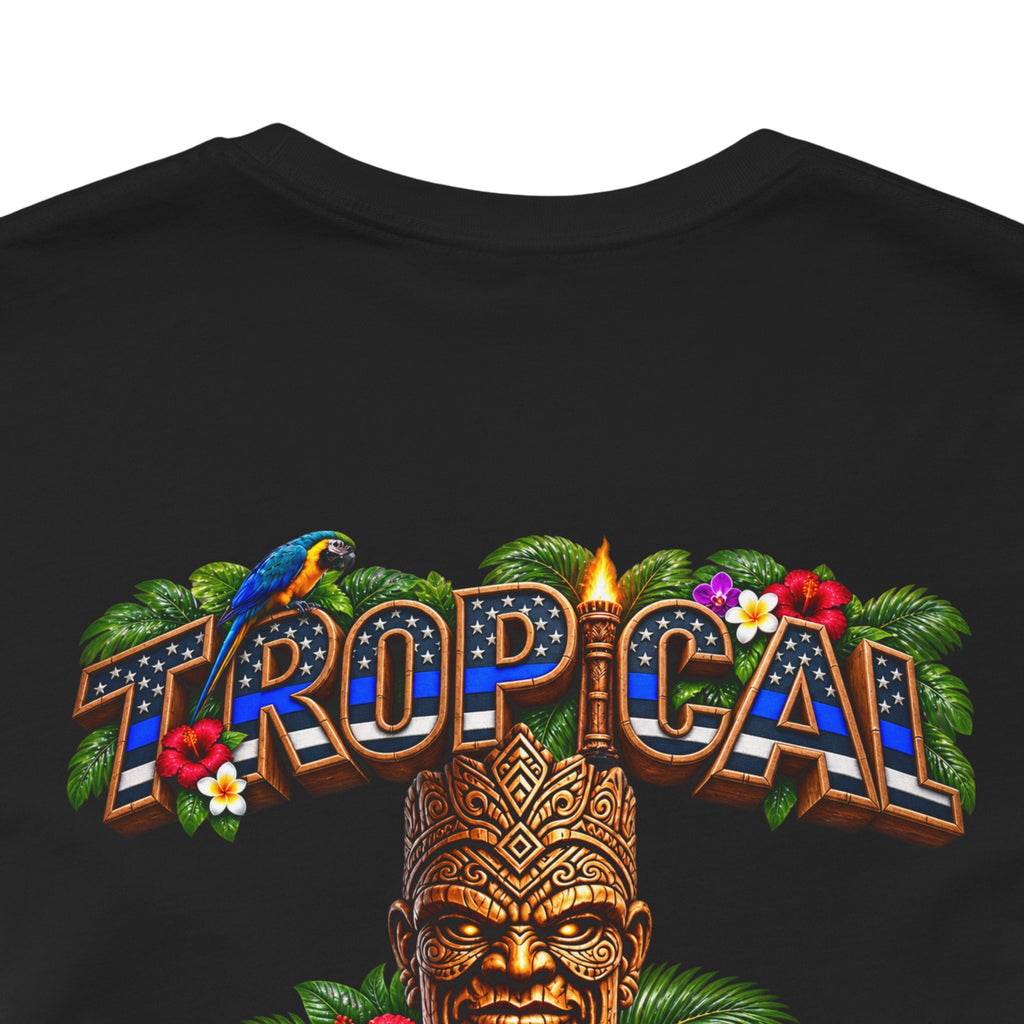 Tropical Iron  Thin Blue Line— Blue line Shirt