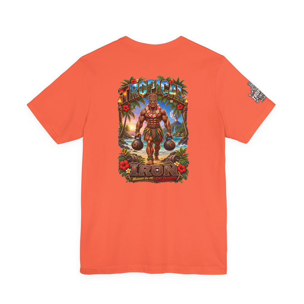 Tropical Strongman Graphic Tee – 'Boricua' Island Vibes Shirt