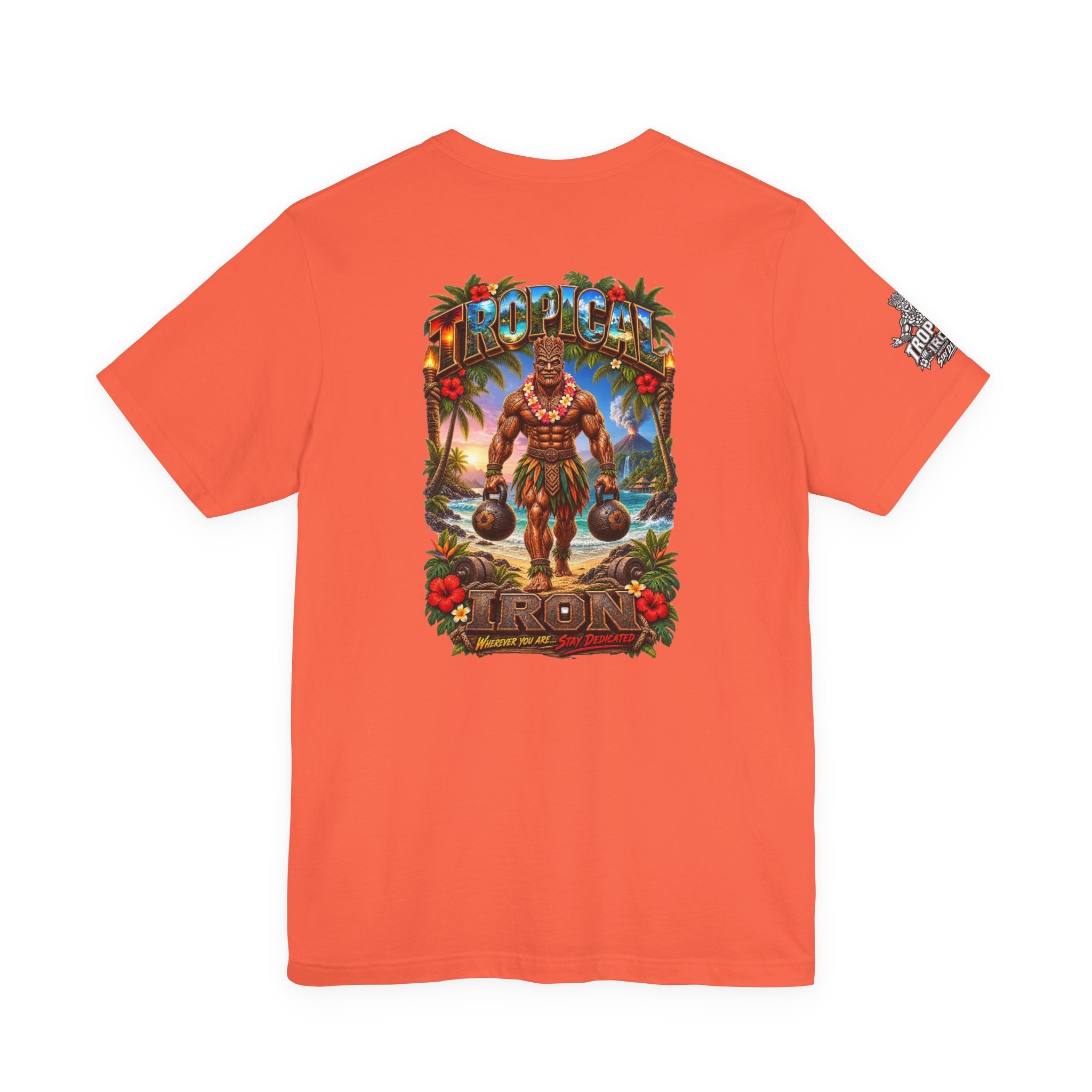 Tropical Strongman Graphic Tee – 'Boricua' Island Vibes Shirt