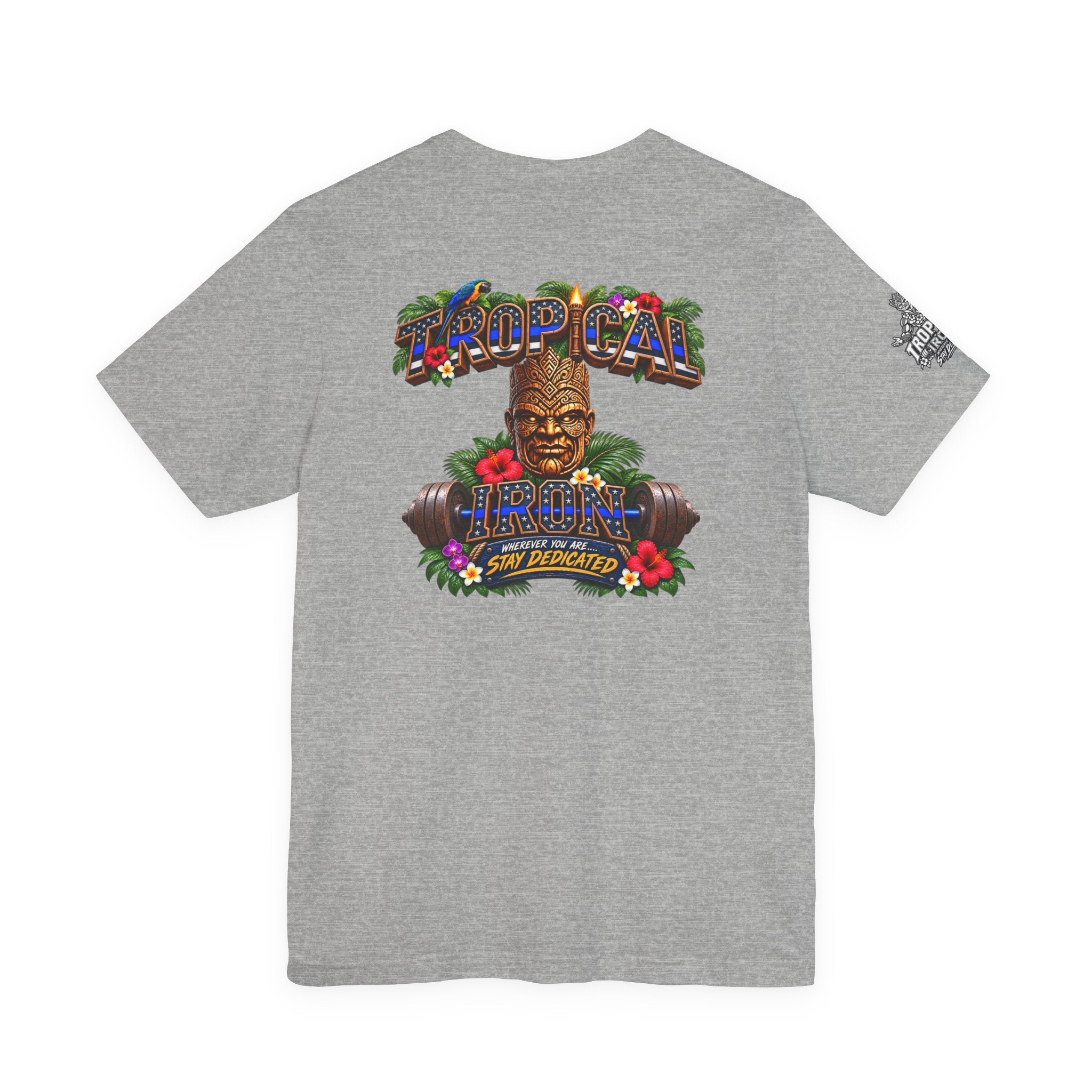 Tropical Iron  Thin Blue Line— Blue line Shirt
