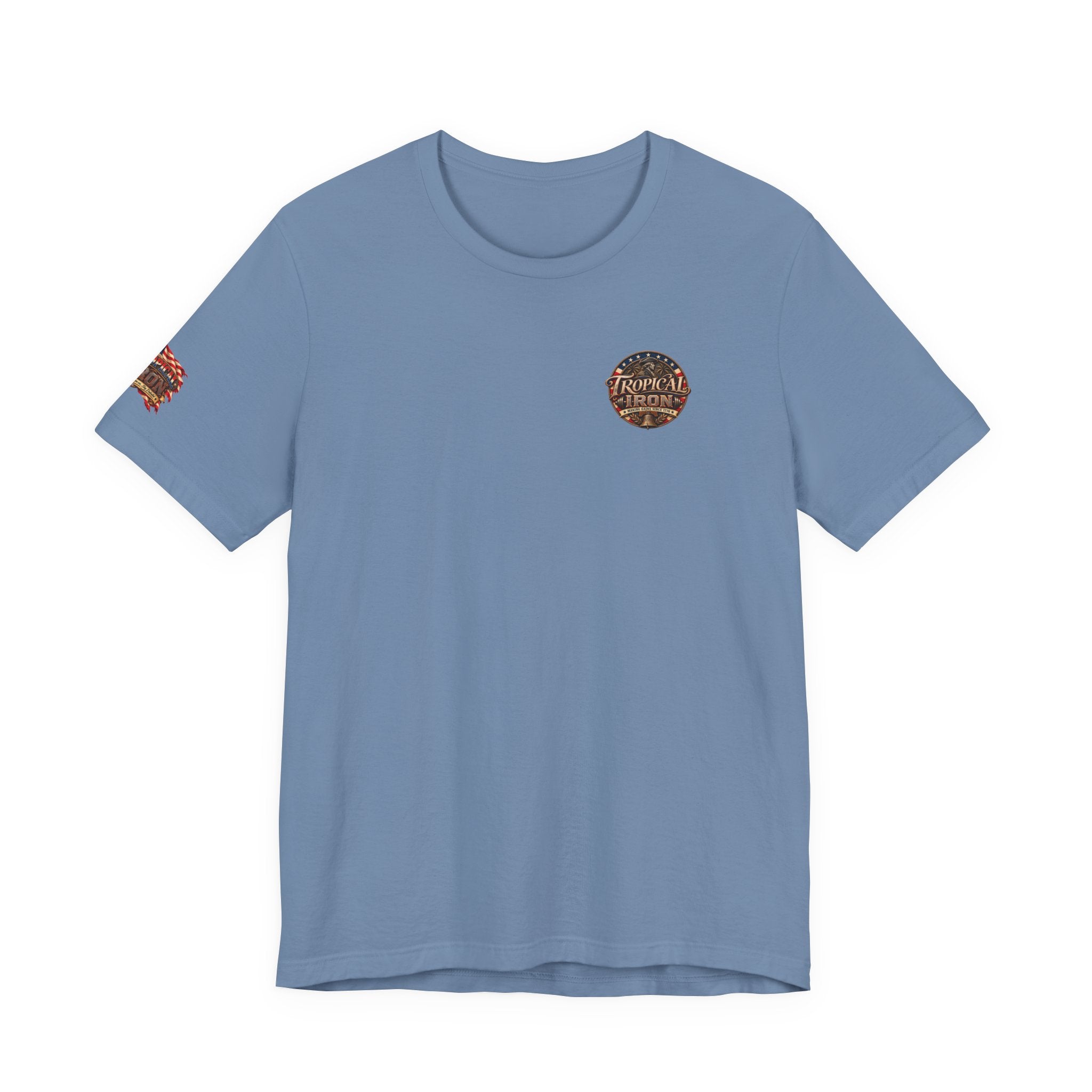 Minutemen 'Never Skip Leg Day' Tee - Patriotic Revolution 1776 Back Print