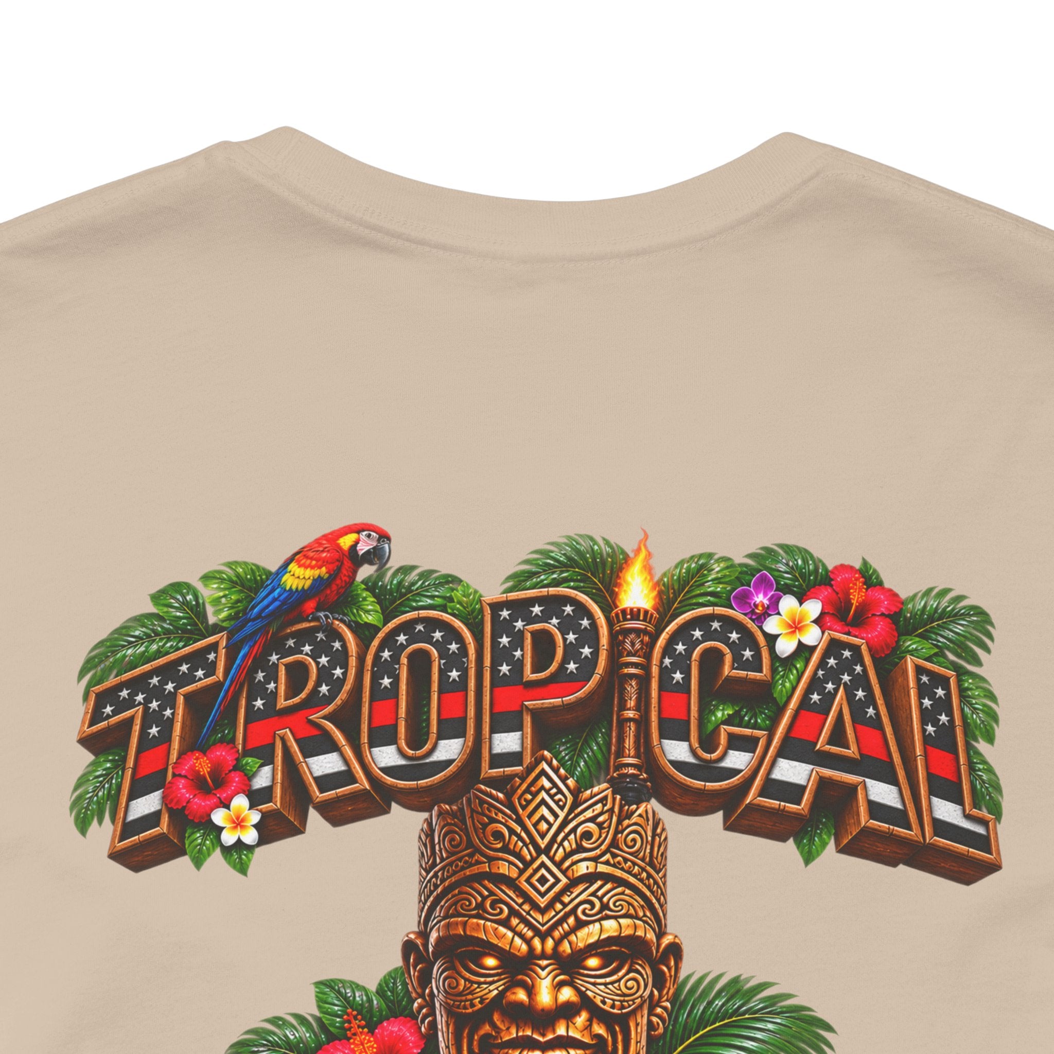 Tropical Iron Thin Red Line — 'Fire Fighter  Short Sleeve Shirt
