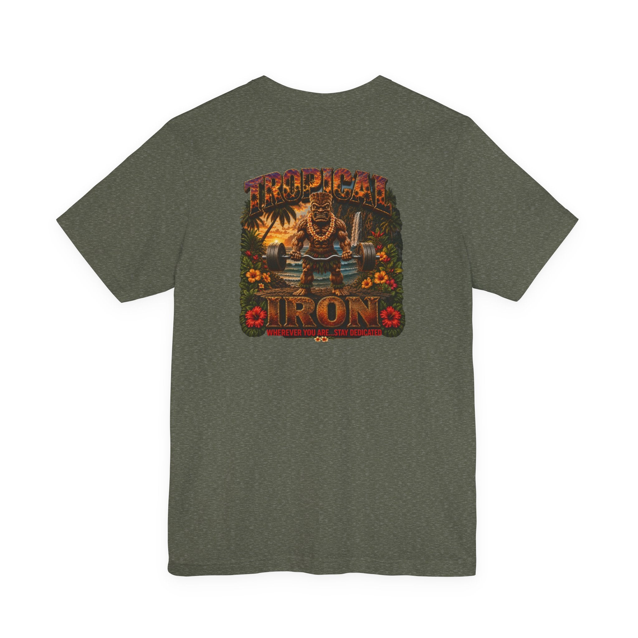 T-Shirt — Tropical Iron  Welcome To The Gun Show Gym Tee
