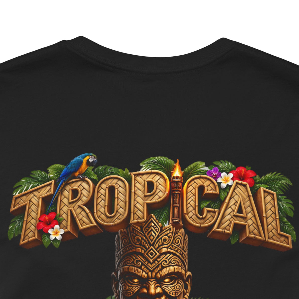 Tropical Aloha T-Shirt — 'Tropical Irony' Vintage Tiki Graphic Tee