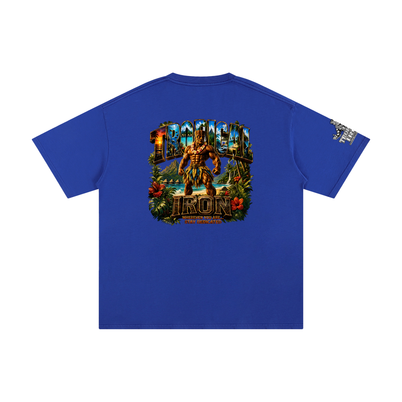 Tropical Iron upscale Tee   single pose