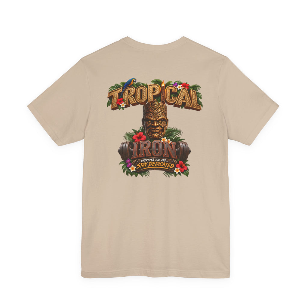 Tropical Aloha T-Shirt — 'Tropical Irony' Vintage Tiki Graphic Tee