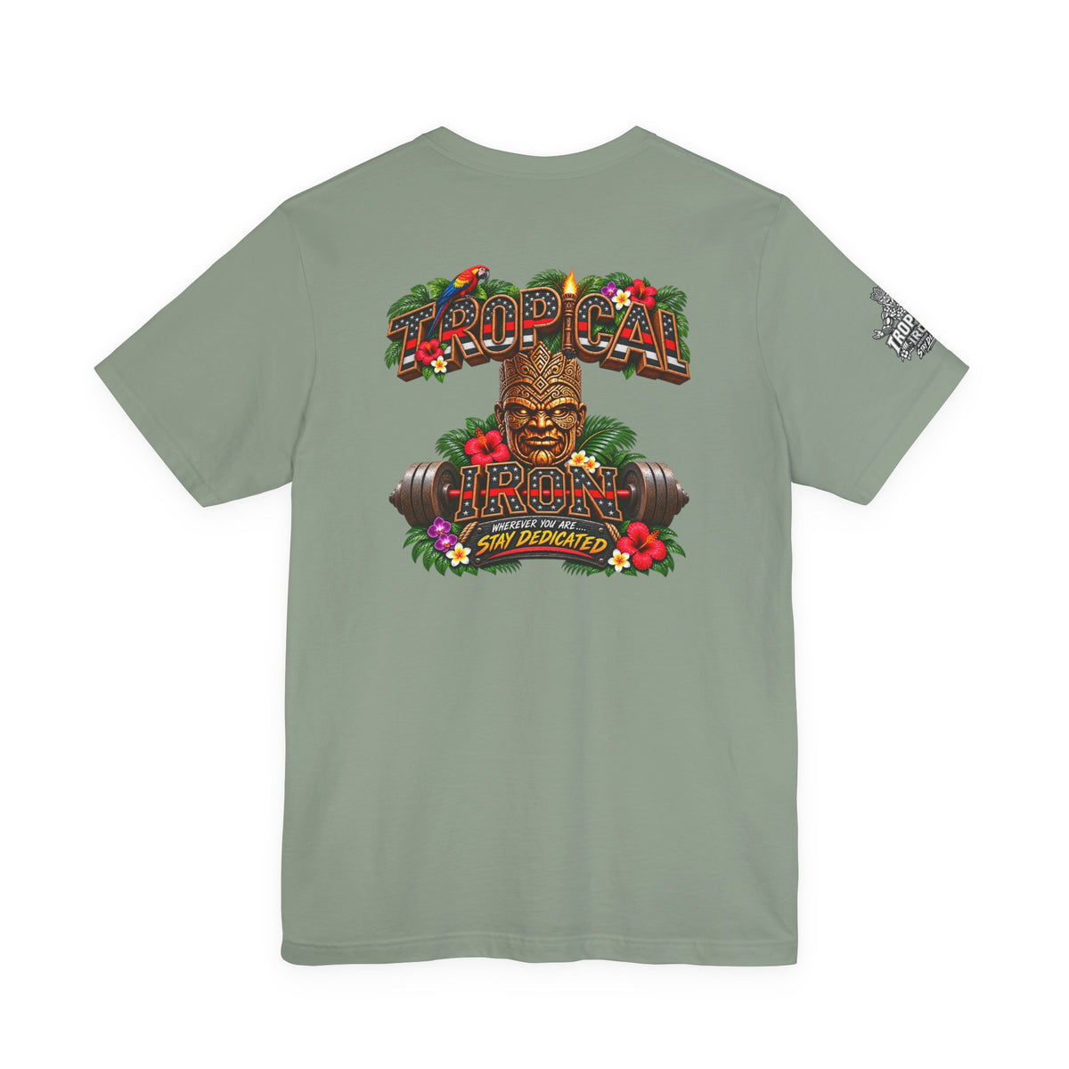 Tropical Iron Thin Red Line — 'Fire Fighter  Short Sleeve Shirt