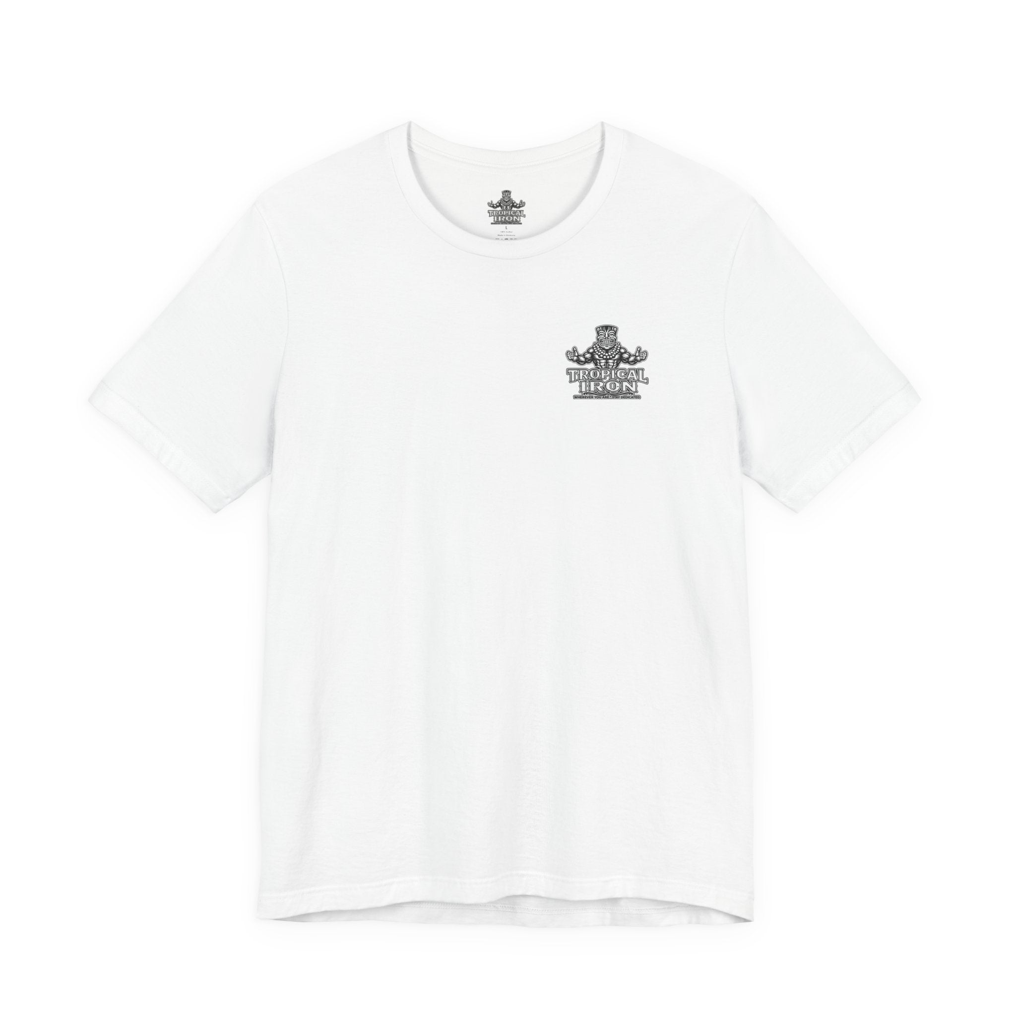Tropical Iron Beach T-Shirt – Vintage Hawaiian Surf Hula Design
