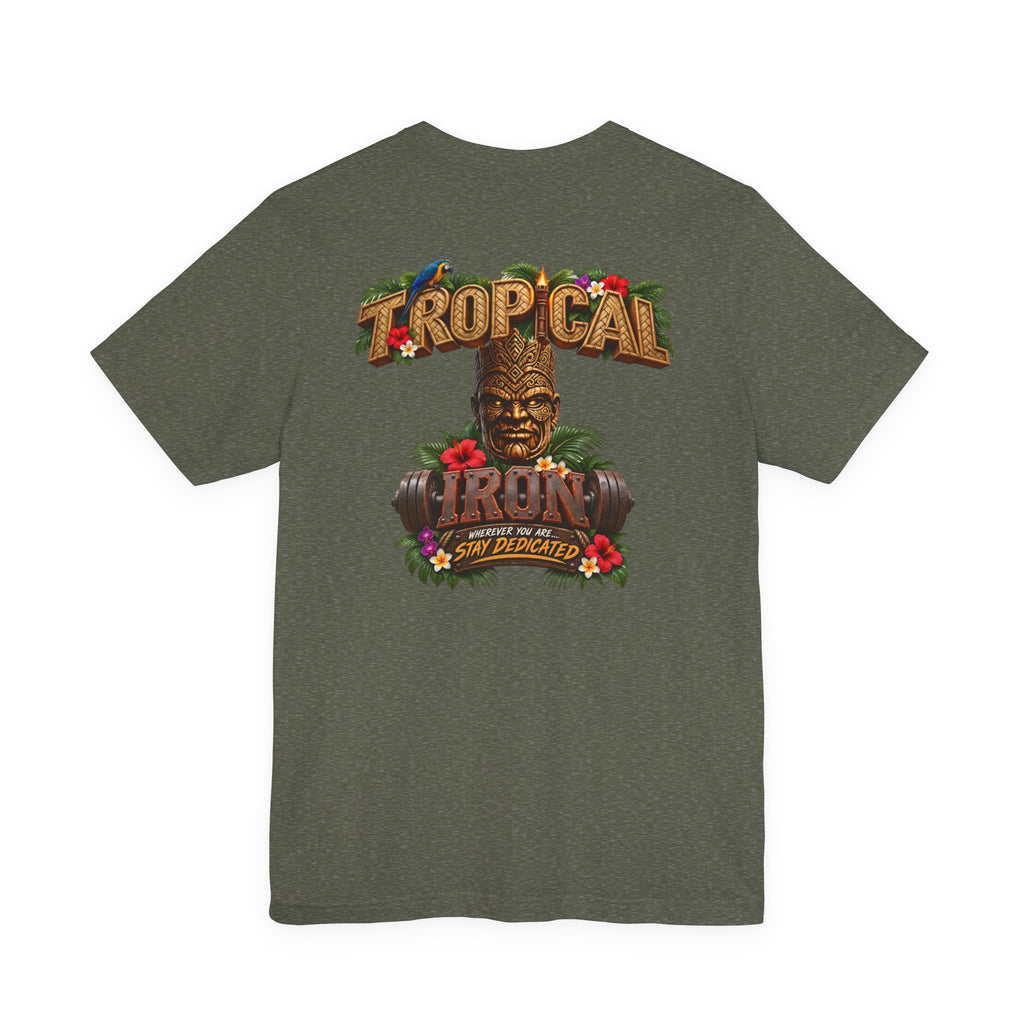 Tropical Aloha T-Shirt — 'Tropical Irony' Vintage Tiki Graphic Tee