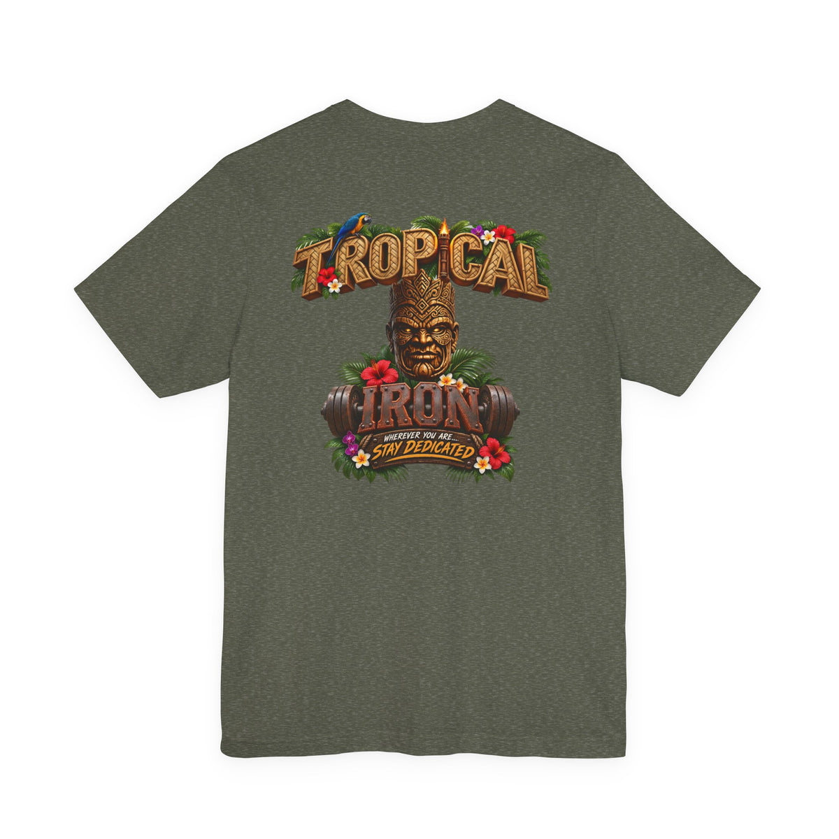 Tropical Aloha T-Shirt — 'Tropical Irony' Vintage Tiki Graphic Tee
