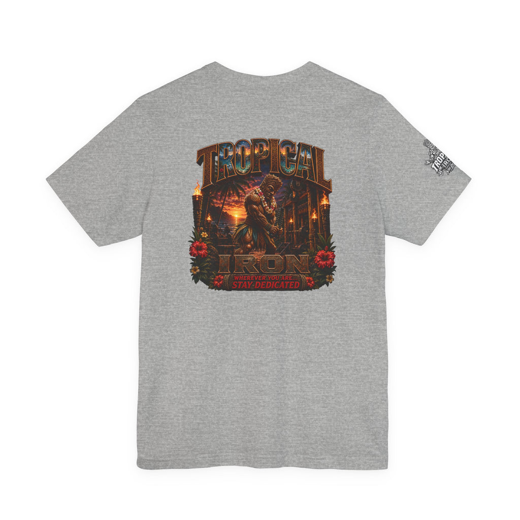 Tropical Iron outdoor gym tee