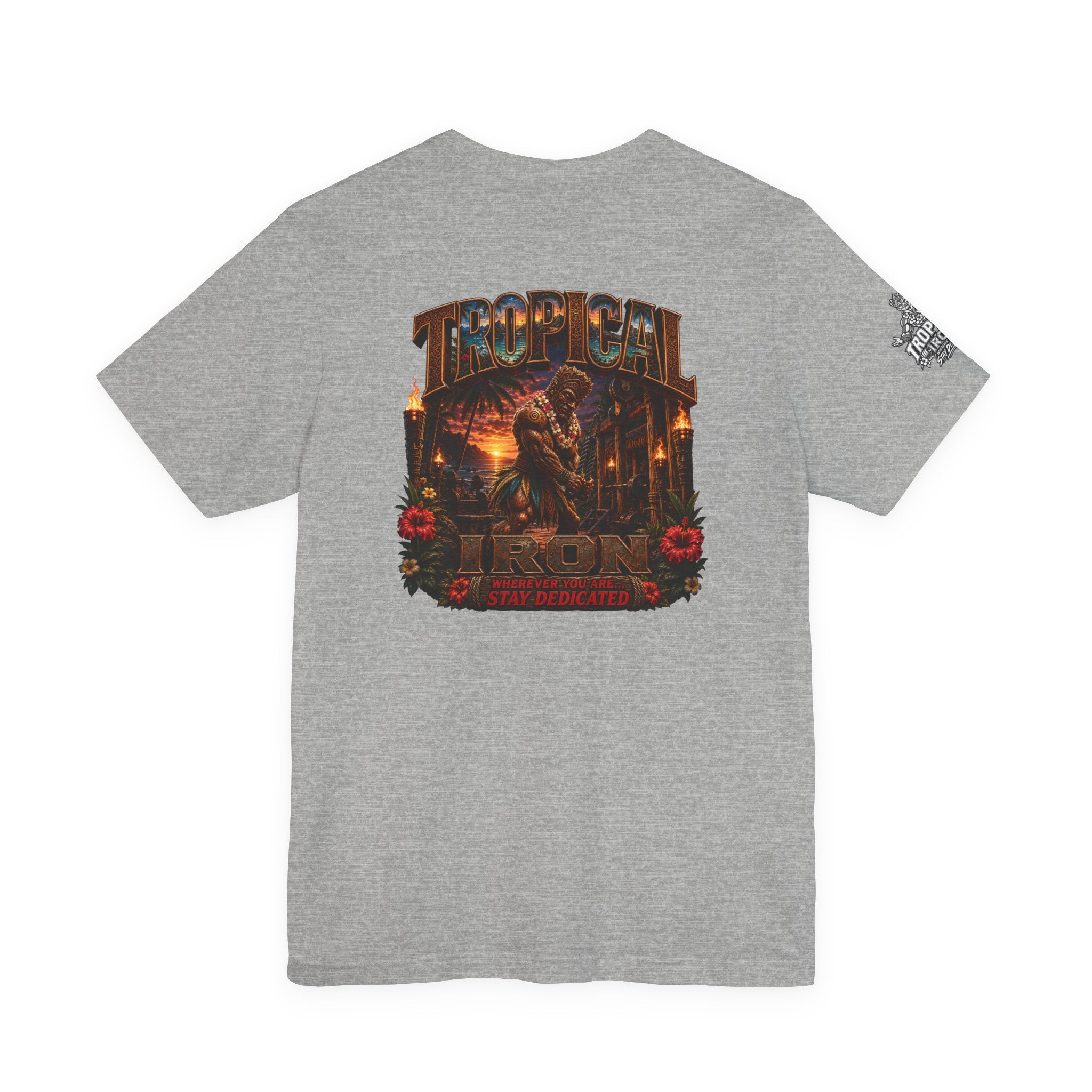Tropical Iron outdoor gym tee
