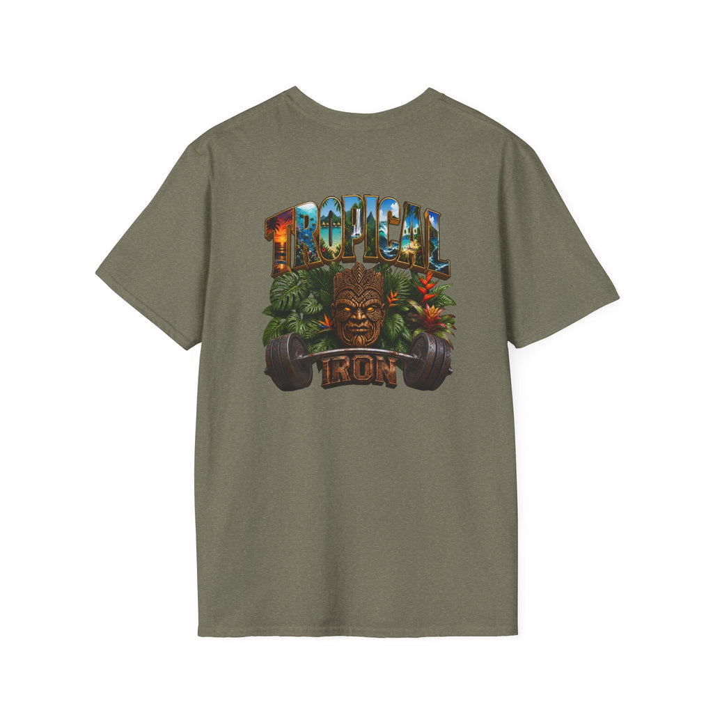 Tropical Le Bon Graphic Tee — Vintage Island Logo T-Shirt