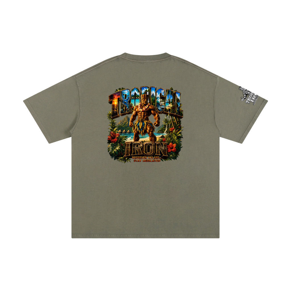 Tropical Iron upscale Tee   single pose