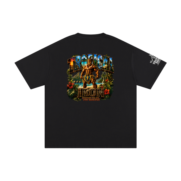 Tropical Iron upscale Tee   single pose